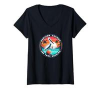 Womens Horizon Chasing And Trop Rocking - Trop Rock And Sailing V-Neck T-Shirt
