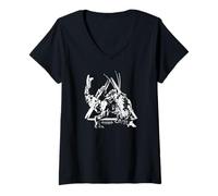 Women's Horizon Zero Dawn One Color Machine Video Game V-Neck T-Shirt