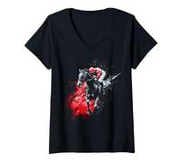 Womens Horse Racing Derby Jockey Horse Rider Racer V-Neck T-Shirt