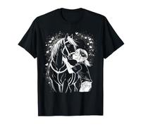 Womens horse with rider & horse-lovers in the riding stables T-Shirt