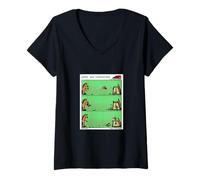 Womens Horseshoe Hors'n Around Funny Farm Animal Horse Gift V-Neck T-Shirt