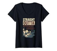 Womens Hospital Patient Straight Outta Appendix Surgery Fun Mens V-Neck T-Shirt