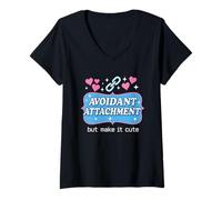 Womens Hot Girl Anxiety Glam Therapy Humor Overthinking Aesthetic V-Neck T-Shirt