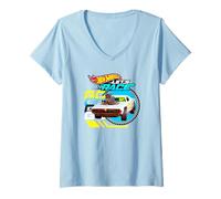 Women's Hot Wheels Let's Race - Eyes on The Prize V-Neck T-Shirt