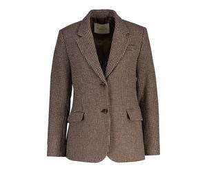 Women's Houndstooth Blazer Gant Marron 44