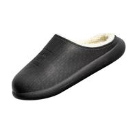 Women's House Slippers PU Leather Winter 36-40 EU Slippers Platform Soft | Women's indoor and outdoor non-slip slippers, fleece lining, cuddly slippers, plain winter slippers