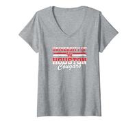 Women's Houston Cougars: University Throwback V-Neck T-Shirt