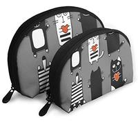 Womens How Am I So Cute Travel Cosmetic Bags Waterproof 2PC Makeup Clutch Pouch Cosmetic and Toiletries Organizer Bag Portable Travel Toiletry Pouch Girls