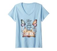 Women's How Can I Pray for You Today? V-Neck T-Shirt