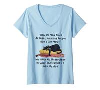 Womens How do you sleep at night knowing people dont like you V-Neck T-Shirt