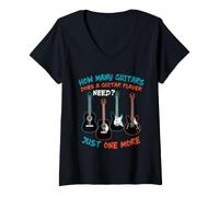Women's How Many Guitars Does a Player Need One Further V-Neck T-Shirt