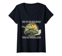 Womens How My Dog Sees Himself When The Doorbell Rings Joke V-Neck T-Shirt