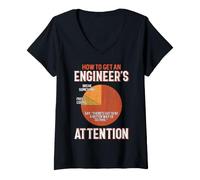 Women's How to Get an Engineer's Attention V-Neck T-Shirt