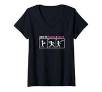 Women's How to Throw A Party Joke Party Humor V-Neck T-Shirt