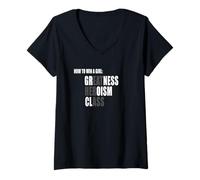 Womens How to win a girl shirt V-Neck T-Shirt