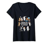 Women's However You Communicate I'm Listening SLP Speech Therapist V-Neck T-Shirt