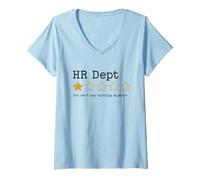 Women's HR Dept Low Rating Office Worker Sarcasm V-Neck T-Shirt