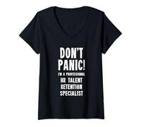 Womens HR Talent Retention Specialist V-Neck T-Shirt