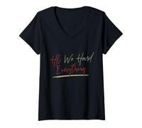 Women's HR We Heard Everything Funny Human Resources Manager V-Neck T-Shirt