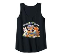 Womens Huckleberry Friends Woodland Animals Nostalgic Novelty Tank Top