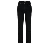 Women's Hugo Boss Straight-Fit Cropped Jeans in Black