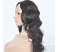 Women's Human Hair Full Lace 130% Density Body Wave Wig Dark Black Natural Black Dark Brown Medium Brown Medium Long 100% Hand Tied