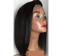 Women's Human Hair Lace Wig Human Hair Lace Front Glueless Lace Front 130% Density Straight Wig Dark Black Natural Black Dark Brown