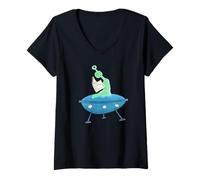 Womens Human Psychology Explained For Non-Humans (Alien Edition) V-Neck T-Shirt
