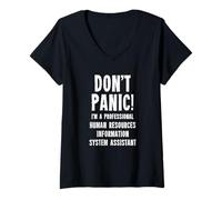 Womens Human Resources Information System Assistant V-Neck T-Shirt