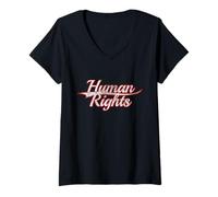 Women's Human Rights Social Justice Activism Vintage Varsity V-Neck T-Shirt