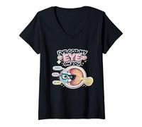 Women's Human Vision Graphic Ophthalmologist Eye Structure Doctor V-Neck T-Shirt
