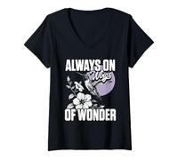 Womens Hummingbird Design For A Hummingbird Lover V-Neck T-Shirt