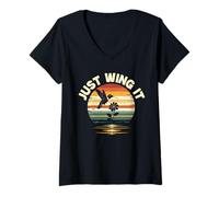 Womens Hummingbird Design For A Hummingbird Lover V-Neck T-Shirt