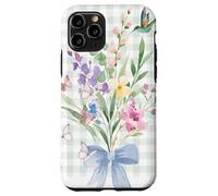 WOMEN'S HUMMINGBIRD FLORAL WATERCOLOR FLOWER GARDEN BOUQUET Case for iPhone 11 Pro