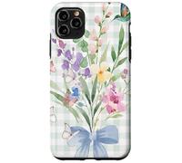 WOMEN'S HUMMINGBIRD FLORAL WATERCOLOR FLOWER GARDEN BOUQUET Case for iPhone 11 Pro Max