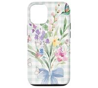WOMEN'S HUMMINGBIRD FLORAL WATERCOLOR FLOWER GARDEN BOUQUET Case for iPhone 12/12 Pro
