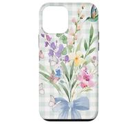 WOMEN'S HUMMINGBIRD FLORAL WATERCOLOR FLOWER GARDEN BOUQUET Case for iPhone 12 mini