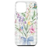 WOMEN'S HUMMINGBIRD FLORAL WATERCOLOR FLOWER GARDEN BOUQUET Case for iPhone 12 Pro Max