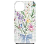 WOMEN'S HUMMINGBIRD FLORAL WATERCOLOR FLOWER GARDEN BOUQUET Case for iPhone 13