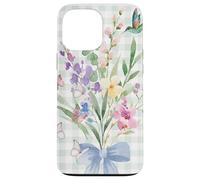WOMEN'S HUMMINGBIRD FLORAL WATERCOLOR FLOWER GARDEN BOUQUET Case for iPhone 13 Pro Max