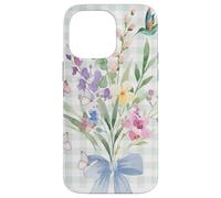 WOMEN'S HUMMINGBIRD FLORAL WATERCOLOR FLOWER GARDEN BOUQUET Case for iPhone 14 Pro Max