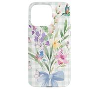 WOMEN'S HUMMINGBIRD FLORAL WATERCOLOR FLOWER GARDEN BOUQUET Case for iPhone 15 Pro Max