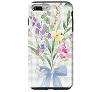 WOMEN'S HUMMINGBIRD FLORAL WATERCOLOR FLOWER GARDEN BOUQUET Case for iPhone 7 Plus/8 Plus