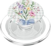 WOMEN'S HUMMINGBIRD FLORAL WATERCOLOR FLOWER GARDEN BOUQUET PopSockets PopGrip for MagSafe