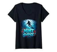 Women's Hunt Below the Surface V-Neck T-Shirt