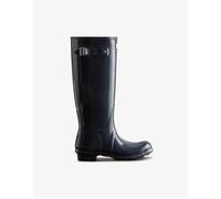 Women's Hunter ORIGINAL TALL Womens Wellies Navy Gloss - Black