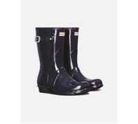 Hunter Original Short Gloss Navy Womens Wellingtons WFS1000RGL in a Plain Man-made in Size 3
