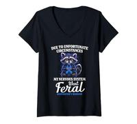 Women's Huntingtons Disease Warrior V-Neck T-Shirt
