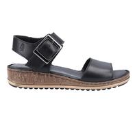Women's Hush Puppies Ellie Slingback Leather Wedge Buckle Sandals Ladies UK 3-8