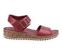 Hush Puppies Ellie Womens Leather Buckle Lightweight Casual Bordeaux Sandals